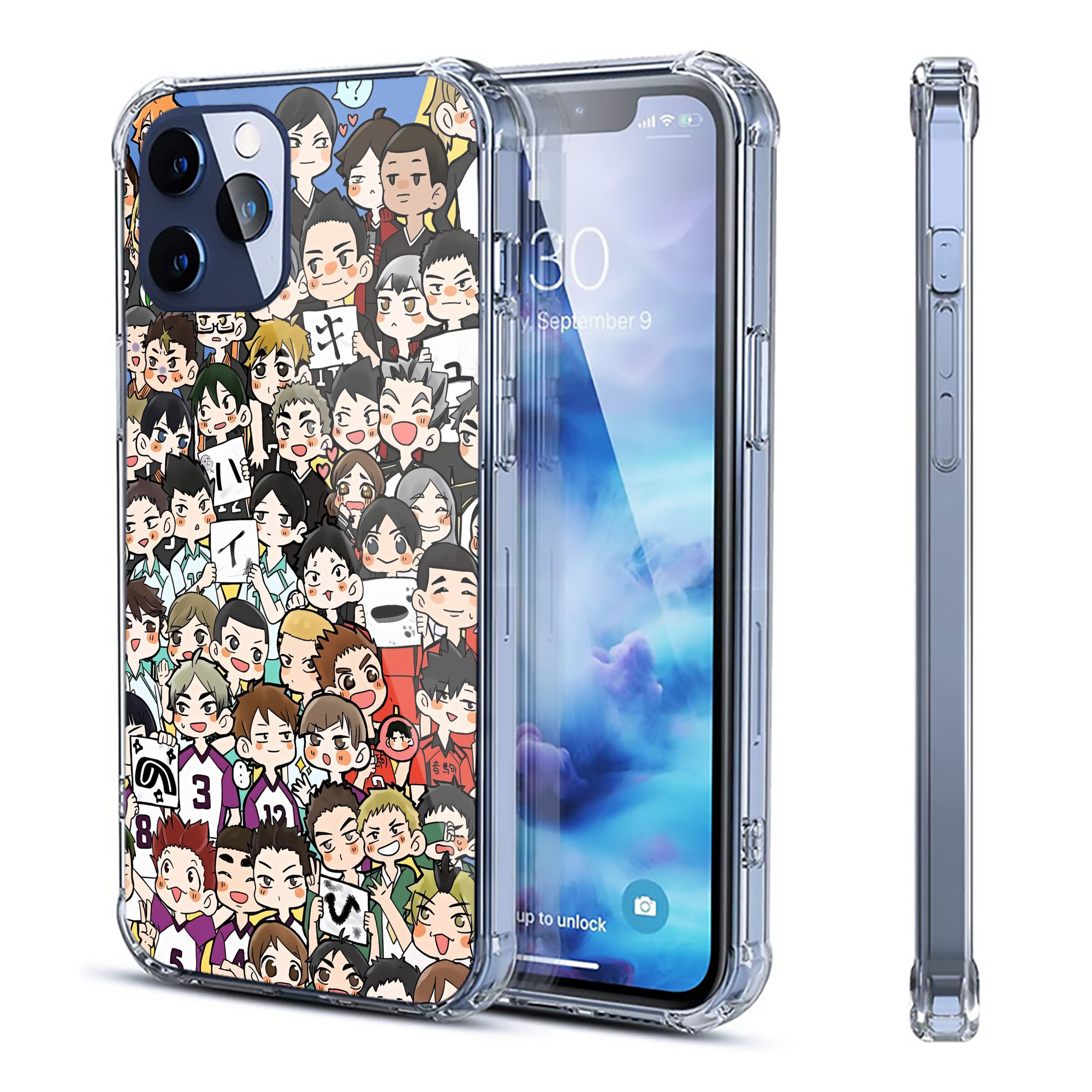 （画像用） ハイキュー!! Haikyu!! 【iPhone 12シリーズ対応】透明スマホケース（クリアソフトケース）